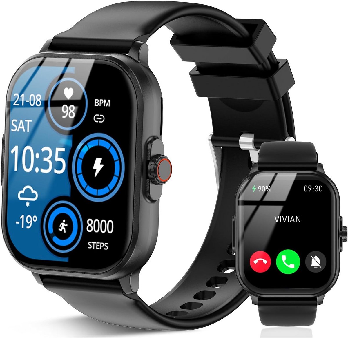 Smartwatch Horloge voor Mannen en Vrouwen met Fitnesstracker
