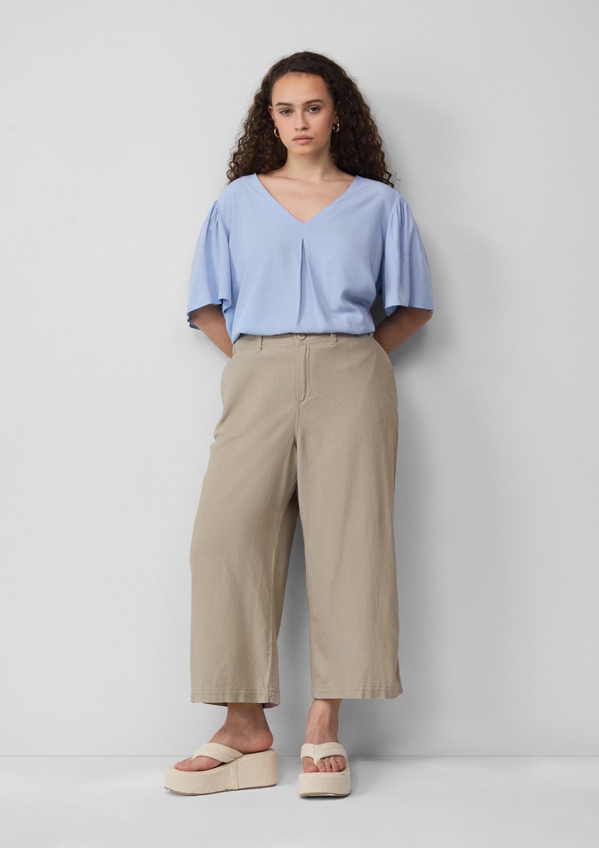 Culotte van een linnenmix