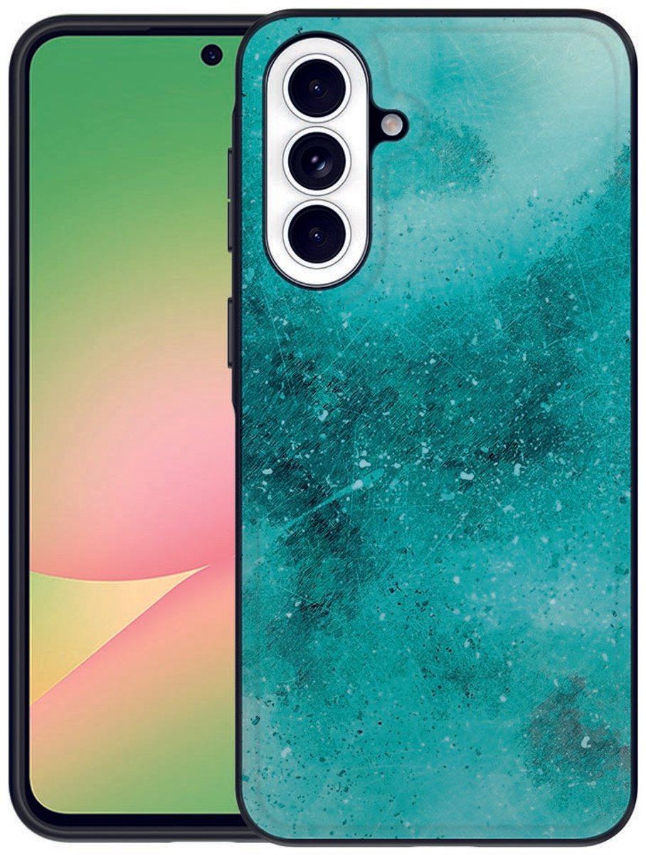 voor Samsung Galaxy A57 Backcover Hoesje Painting Blue