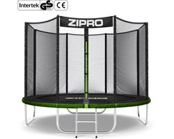 ZIPRO Jump Pro OUT - Trampoline - Ø252cm 8FT - Trampoline met veiligheidsnet - Voor kinderen - Inclusief Ladder - max. 150 kg - UV-bestendig