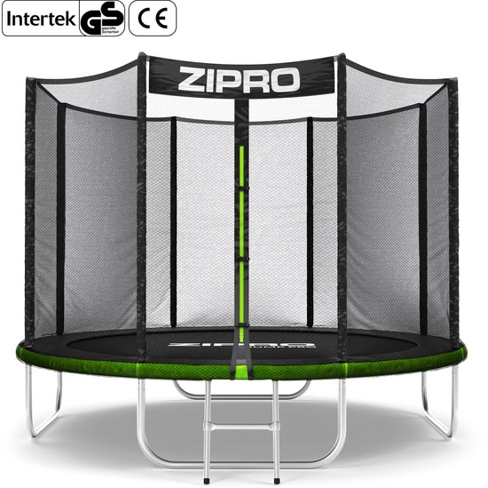 ZIPRO Jump Pro OUT - Trampoline - Ø252cm 8FT - Trampoline met veiligheidsnet - Voor kinderen - Inclusief Ladder - max. 150 kg - UV-bestendig