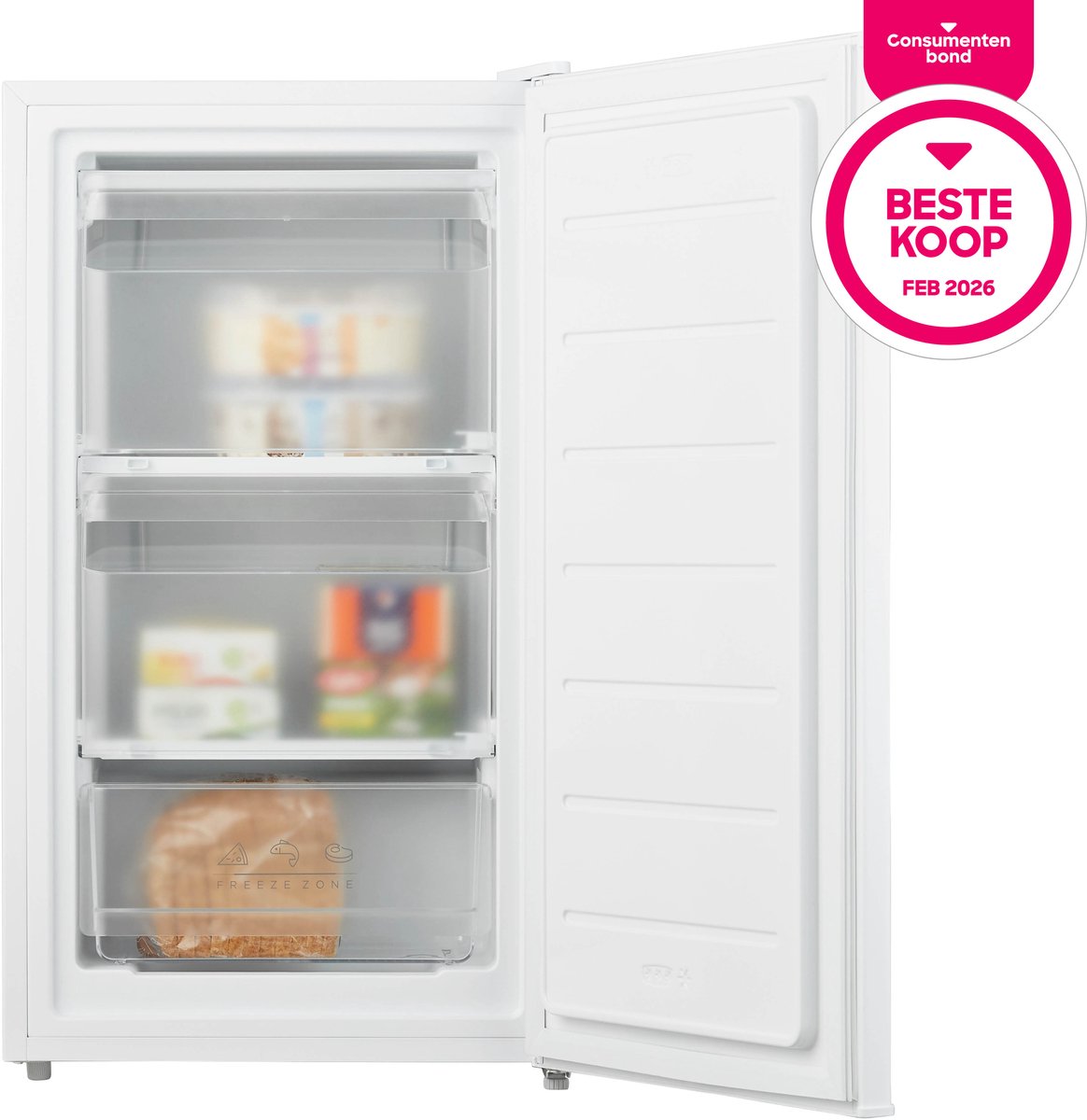 Bol.com Tomado TFT4702W - Tafelmodel vriezer - 60 liter - 3 vrieslades - Energielabel D - Wit aanbieding