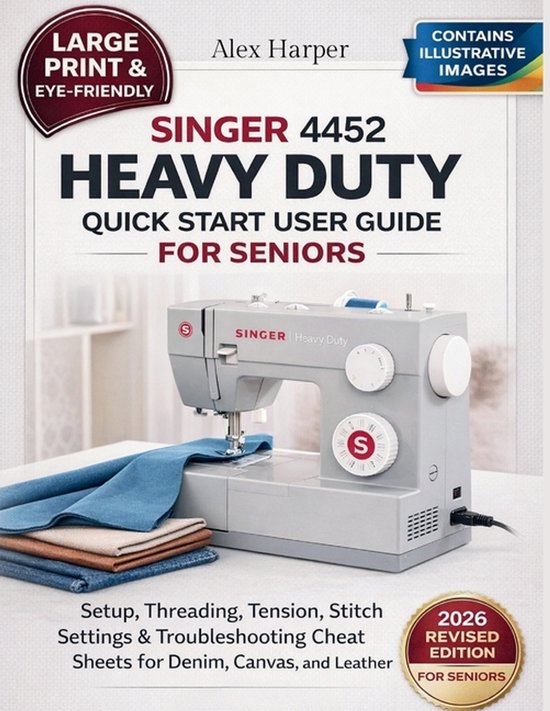 Singer 4452 Heavy Duty Quick Start User Guide for Seniors [L ... - cover