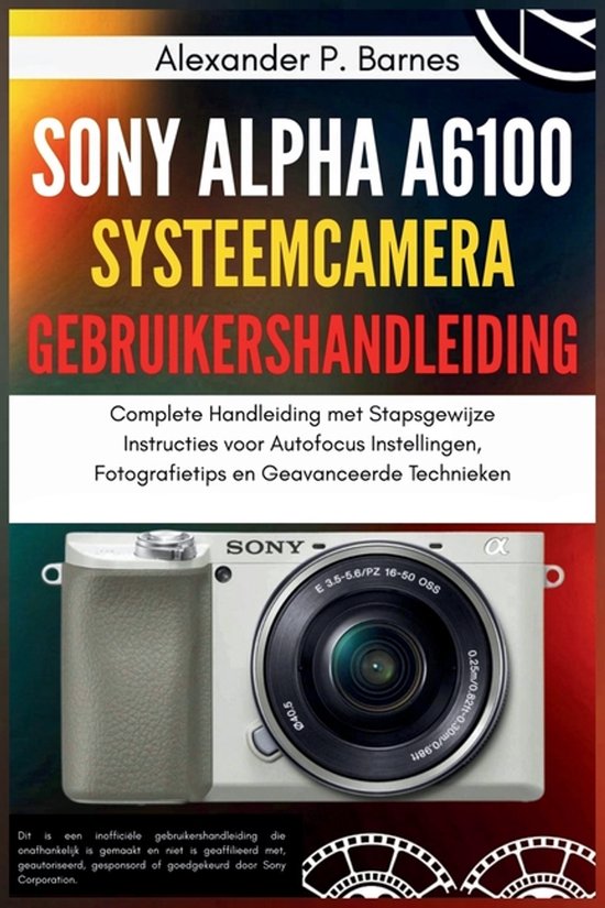 Sony Alpha a6100 Systeemcamera Gebruikershandleiding - cover