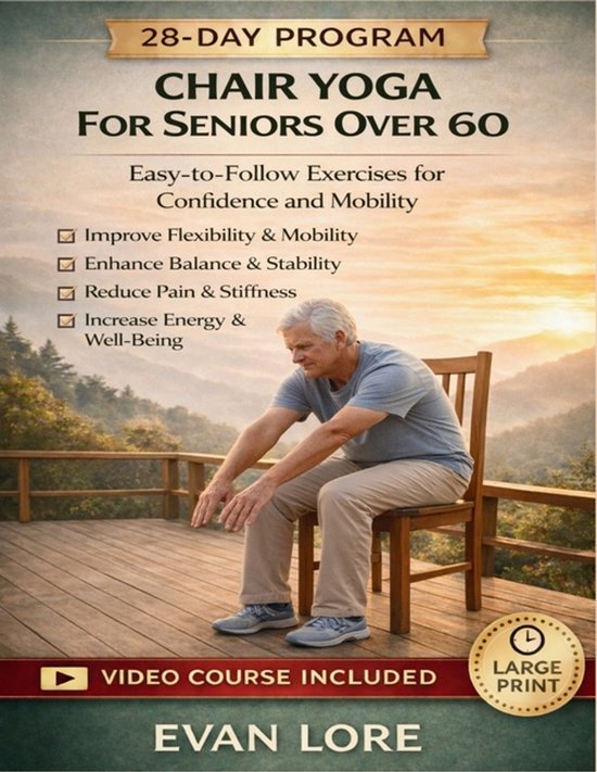 Chair Yoga For Seniors Over 60: Easy-to-Follow Exercises for Confidence ...