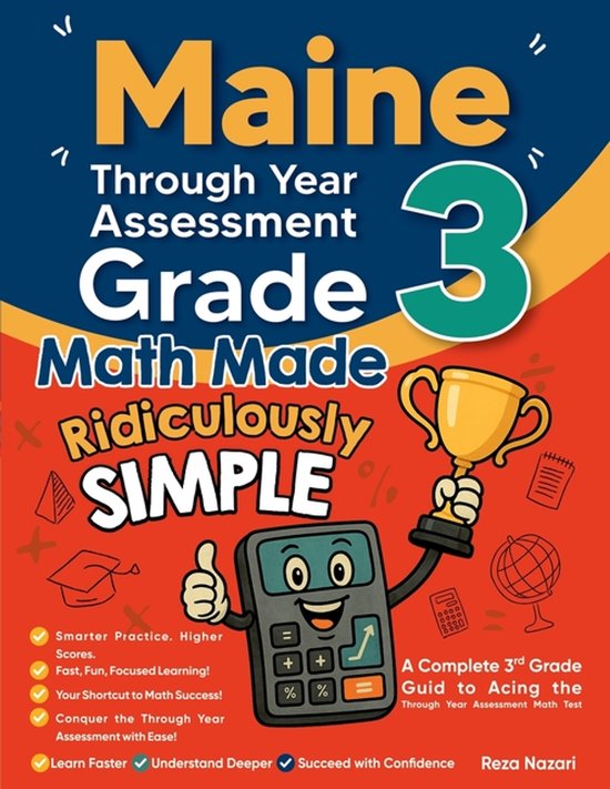 Maine Through Year Assessment (TYA) Grade 3 Math Made Ridicu ... - cover