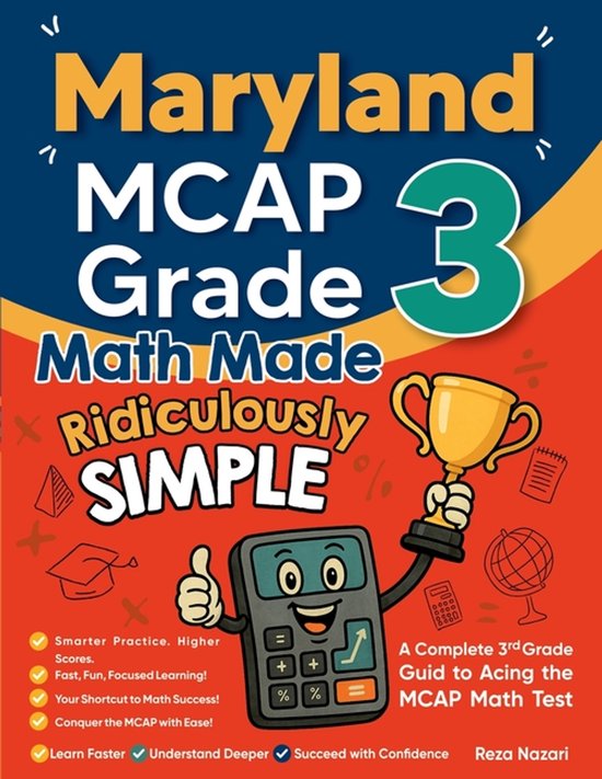 Maryland MCAP Grade 3 Math Made Ridiculously Simple - cover
