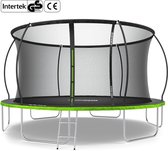ZIPRO Jump Pro Premium - Trampoline met veiligheidsnet - Ø435cm 14FT - Voor kinderen en volwassenen - Inclusief Ladder - max. 150 kg - Grote - UV-bestendig