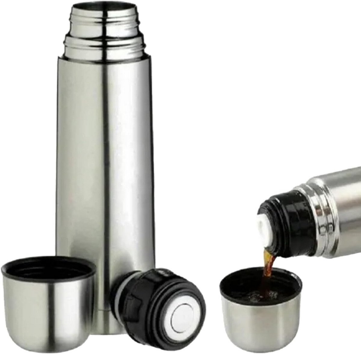RVS Thermosfles 500 ml - Dubbelwandig en Lekdicht