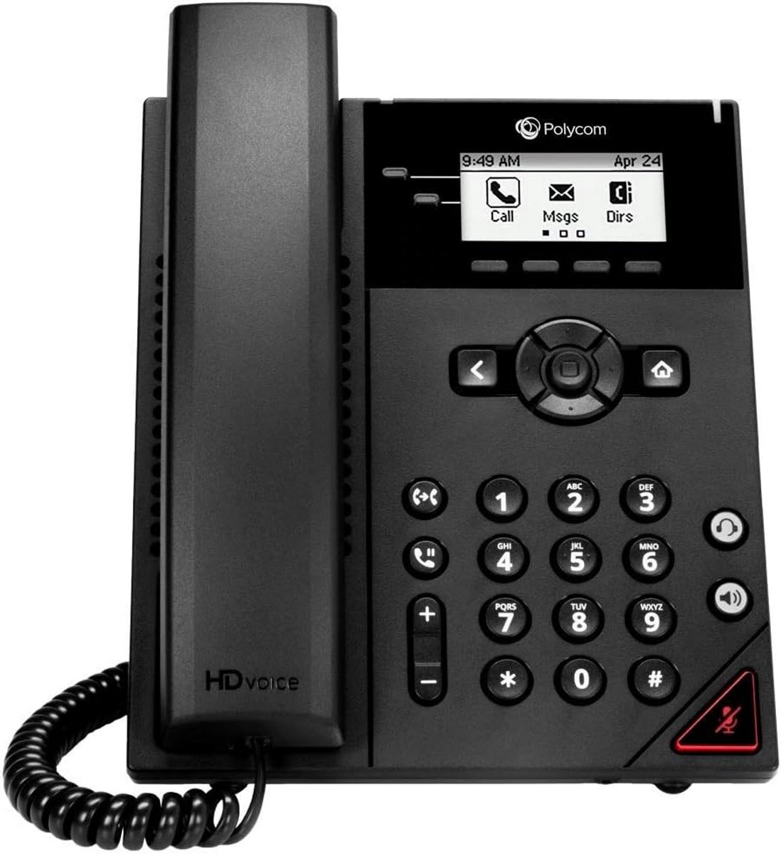 Zakelijke 2-Lijns IP Telefoon voor VoIP - Bedrijfstelefoon Zwart