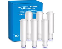 6x Mutital Waterfilter - Convient pour Krups Claris F088 - Cartouche filtrante pour Machine à Café - Compatible avec Nivona et Melitta - 2 Mois par Filtre