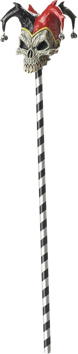 Trick of the Eye Jester Doodshoofd Wandelstok voor Kostuums