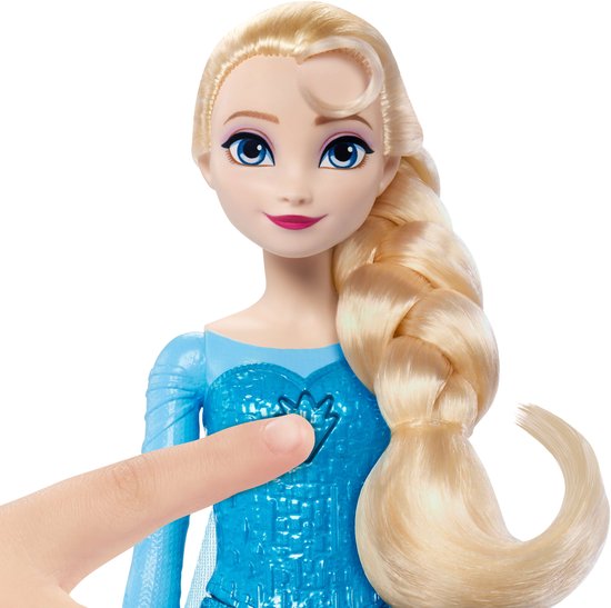 Disney Frozen Zingende Elsa modepop met lichtjes en muziek, zingt 'Let It Go' in 4 talen van Disney Frozen — afbeelding 4