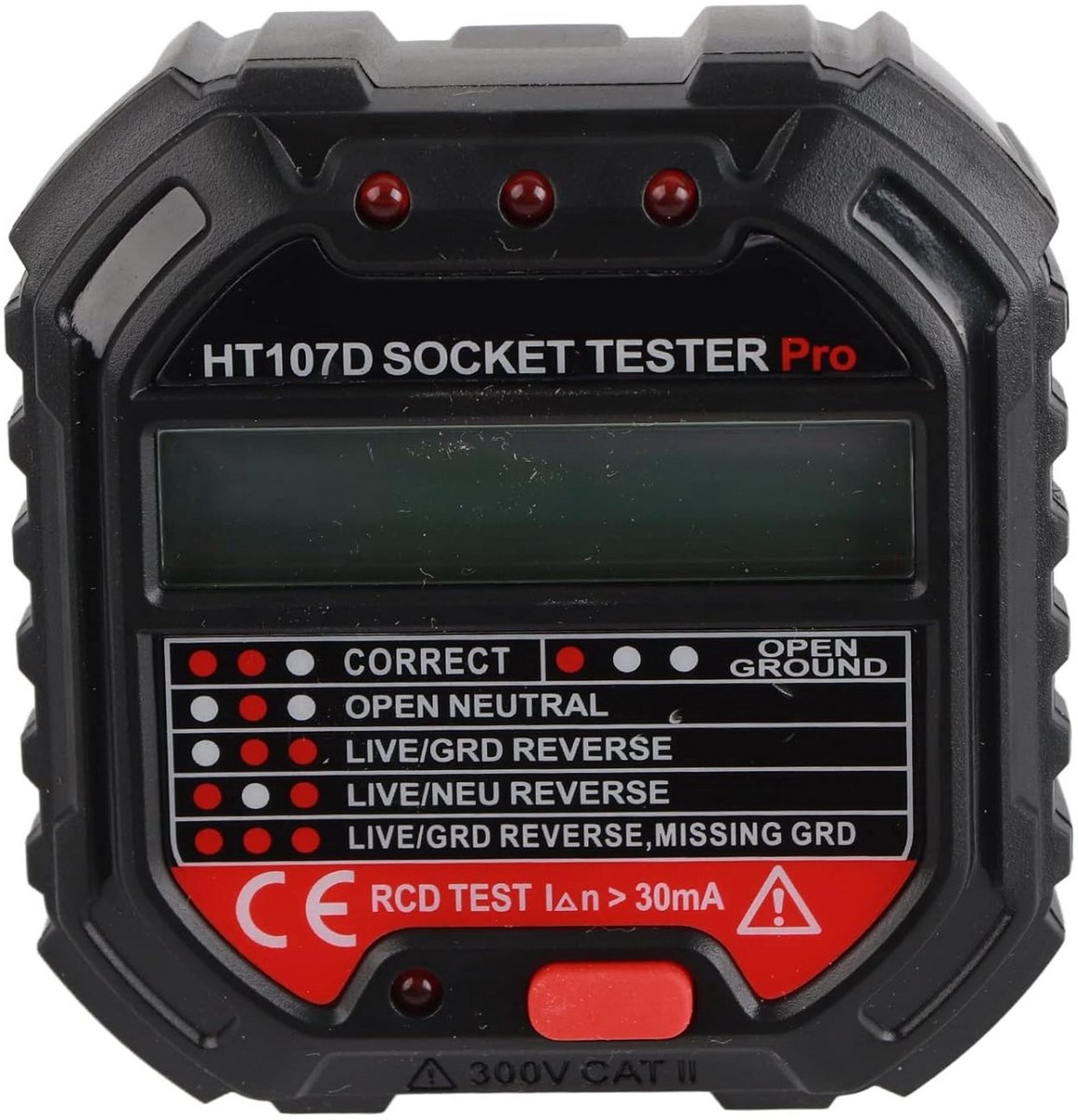 Multifunction Stopcontact Tester met LCD Scherm en Lekdetectie