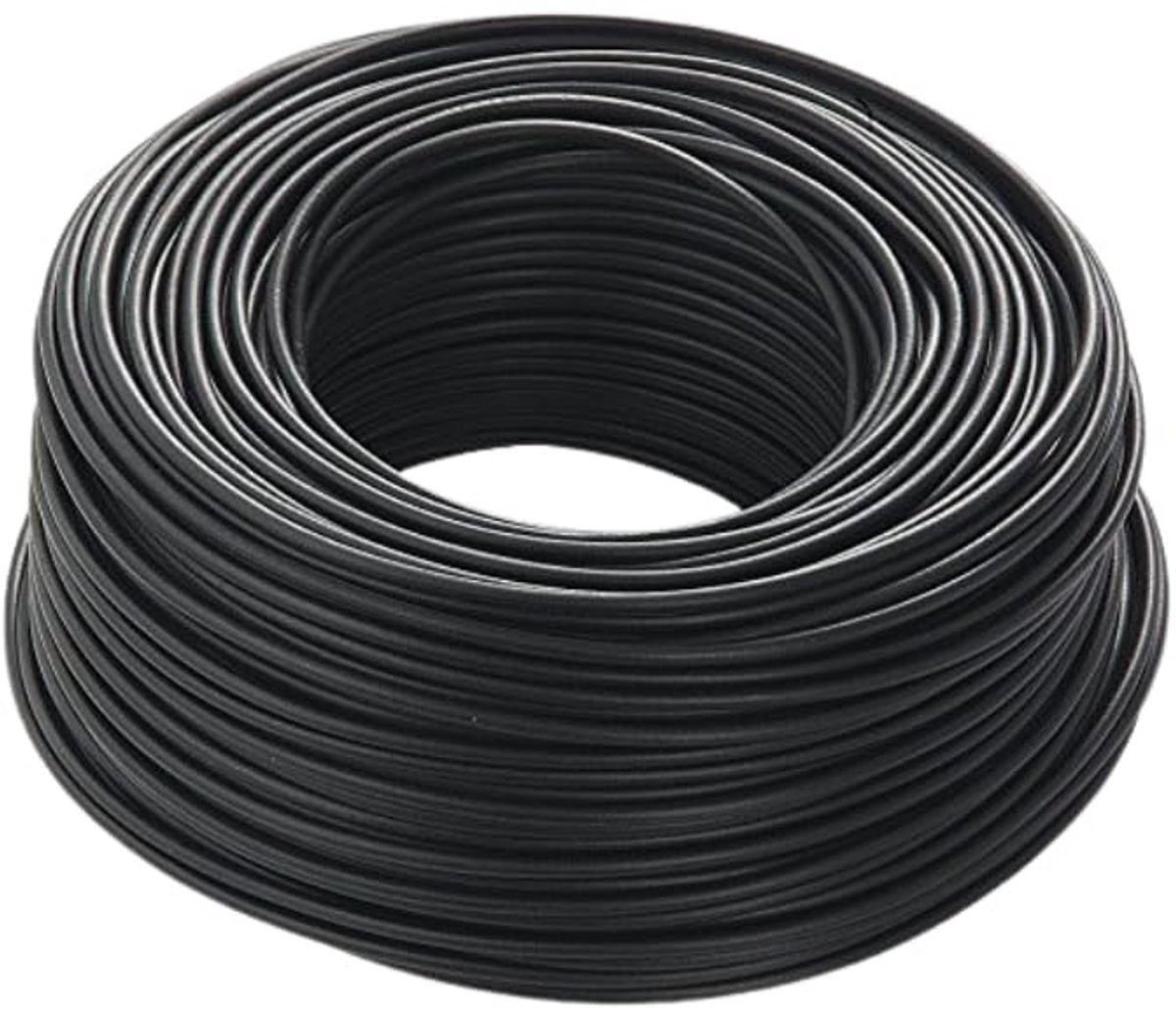 Elektrische Installatiekabel Eenaderig PVC Zwart per Meter voor Installatiewerk