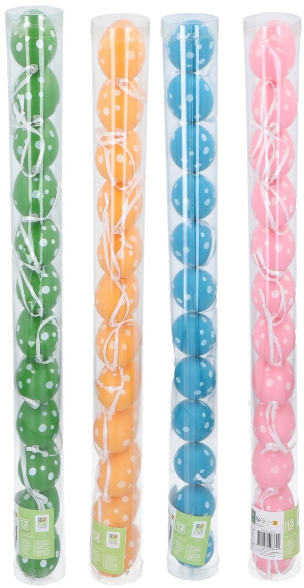 Arti Casa - Paaseieren - Pasen - Ø6cm - Set van 4 stuks