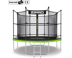 ZIPRO Jump Pro IN - Trampoline - Ø312cm 10FT - Trampoline met veiligheidsnet - Voor kinderen - Inclusief Ladder - max. 150 kg