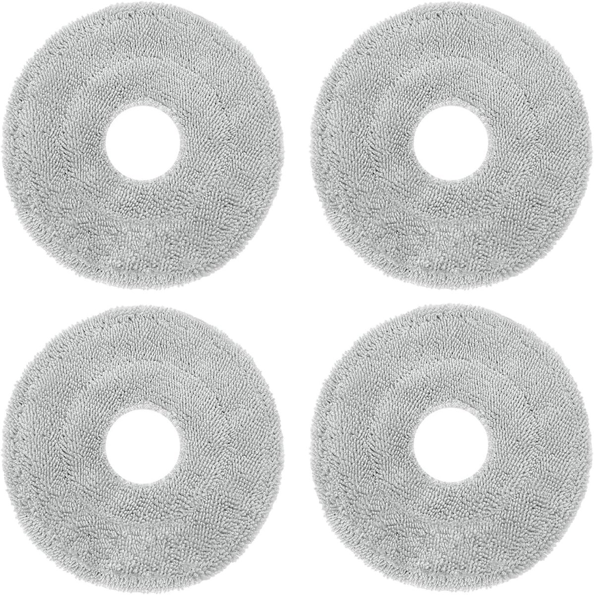 4 Stuks - Dweilpads - Dweilpads reserveonderdelen - Navulling Dweilpads - Microvezel Dweil Doek - Geschikt voor Dreame L10 Ultra Robot Stofzuiger - Efficiënte reiniging - Voor thuisreiniging