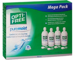 OPTI-FREE® PureMoist® Megapack - lenzenvloeistof - 4x 300ml