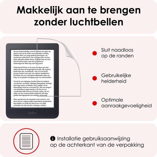 Screenprotector Folie Geschikt voor Kobo Nia Screenprotector Bescherm Folie - Screenprotector Folie Geschikt voor Kobo Nia Screenprotector Telefoon Folie — afbeelding 5