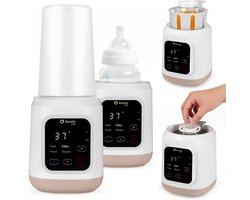 Lionelo ThermUP 3.0 – Baby Flessenwarmer 6in1: Sterilisator, Flesverwarmer, Snel Opwarmen & Ontdooien, Warmhouden 24u, Vloeistoffen en Eten - Flessen - 35-100°C - 400W - BPA-FREE