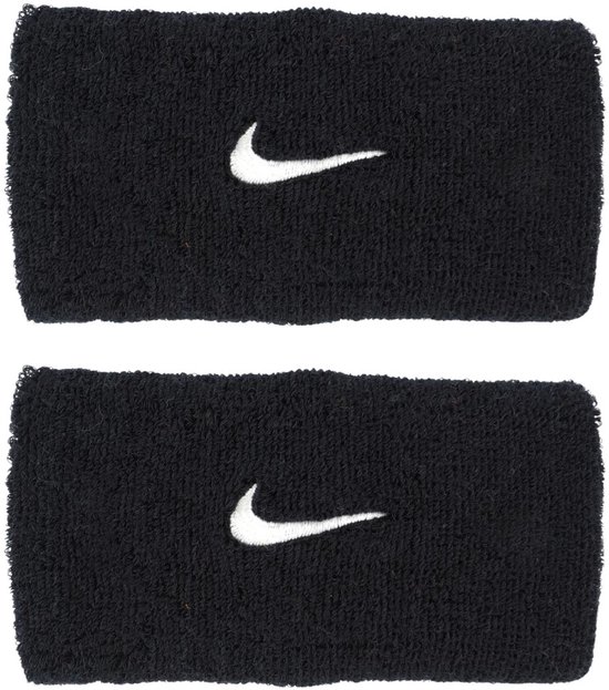 Swoosh Classic Doublewide 2pack Tennispolsband Black/White One Size