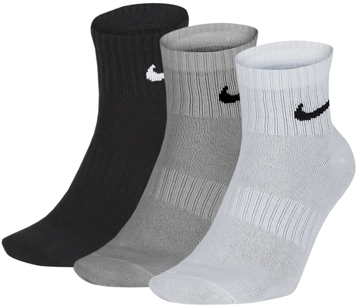 Nike Sokken U Everyday Ltwt Ankle 3PR Zwart
