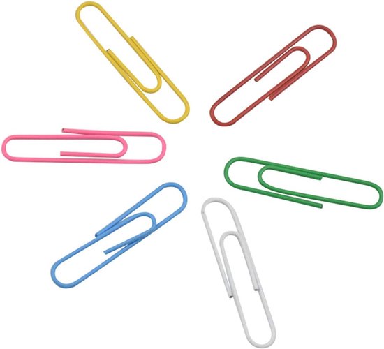 250-delige set kleurrijke grote paperclips in 3 maten met plastic 250-delige set kleurrijke grote paperclips in 3 maten met plastic
