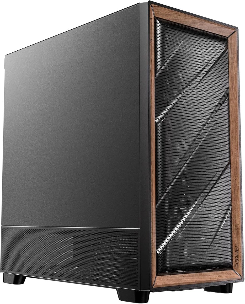 PC Behuizing - Computerkast Mid Tower - Stille Werking - Geluidsabsorberend Schuim - 48 x 49 x 50 cm