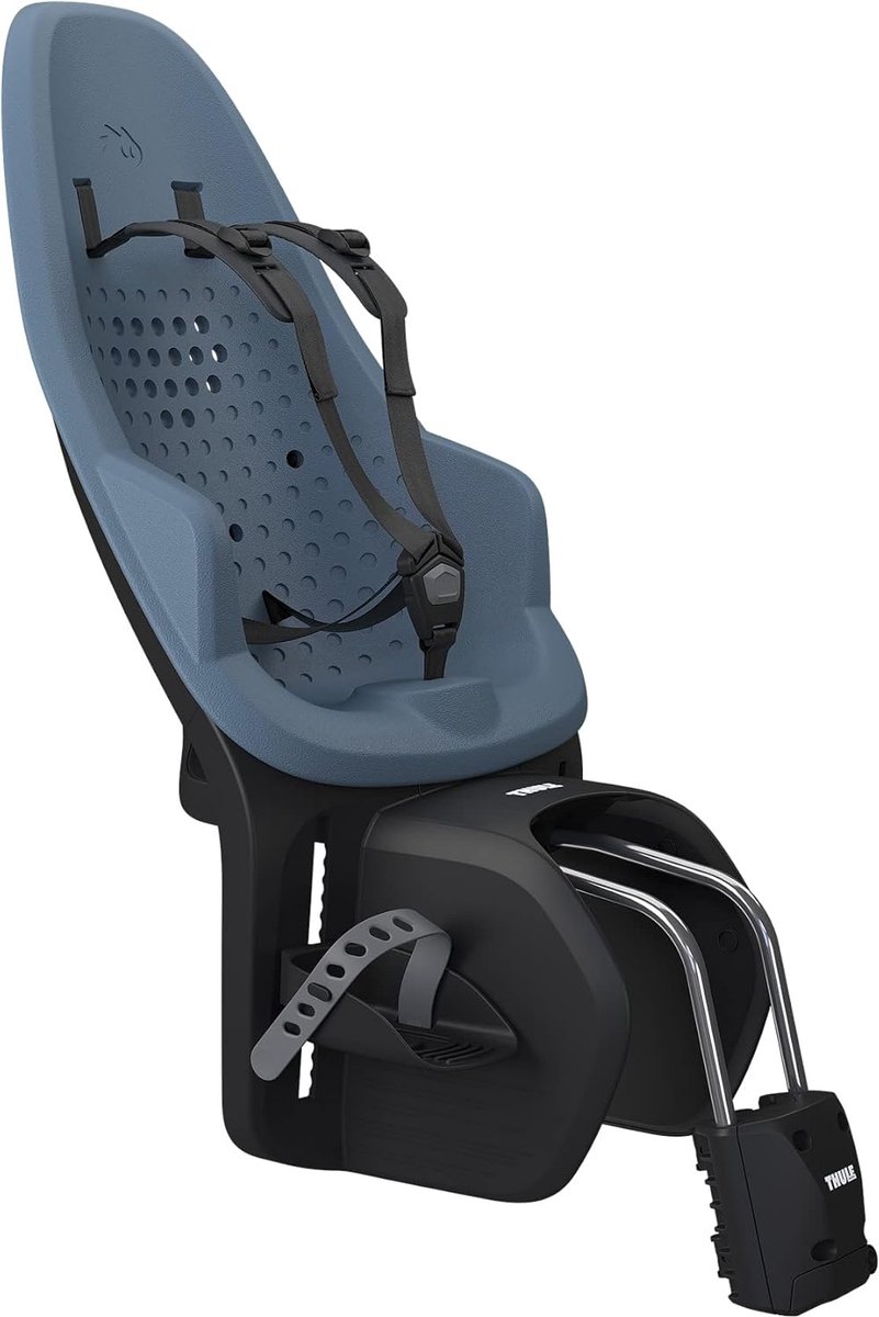 Kinderfietszitje - Achterzitje Fiets - Veilig Fietsen - Framebevestiging - Maxi 22KG - Aegean Blauw