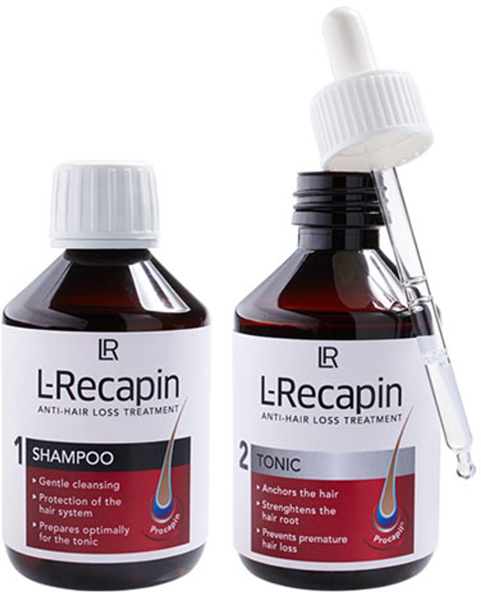 L recapin set. Shampoo & tonic ter bevordering van haargroei. Lr