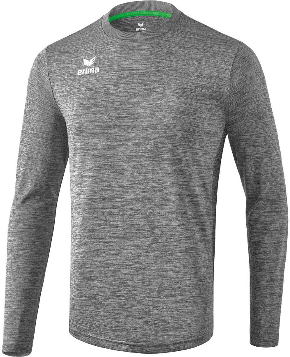 Erima Liga Voetbalshirt Lange Mouw Heren - Grijs Melange | Maat: 3XL