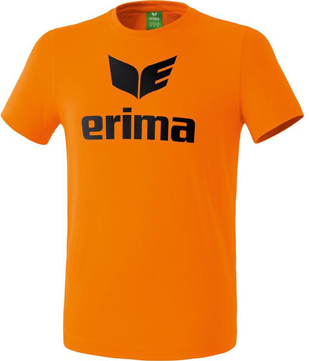 Erima Promo T-Shirt Heren - Oranje / Zwart | Maat: 3XL