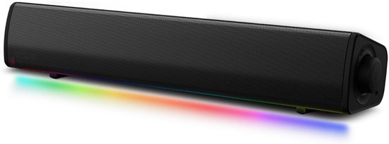 SNJY® Soundbar - TV Speaker - Home Cinema - Gaming Soundbar - Verlichting - 24 W - Zwart