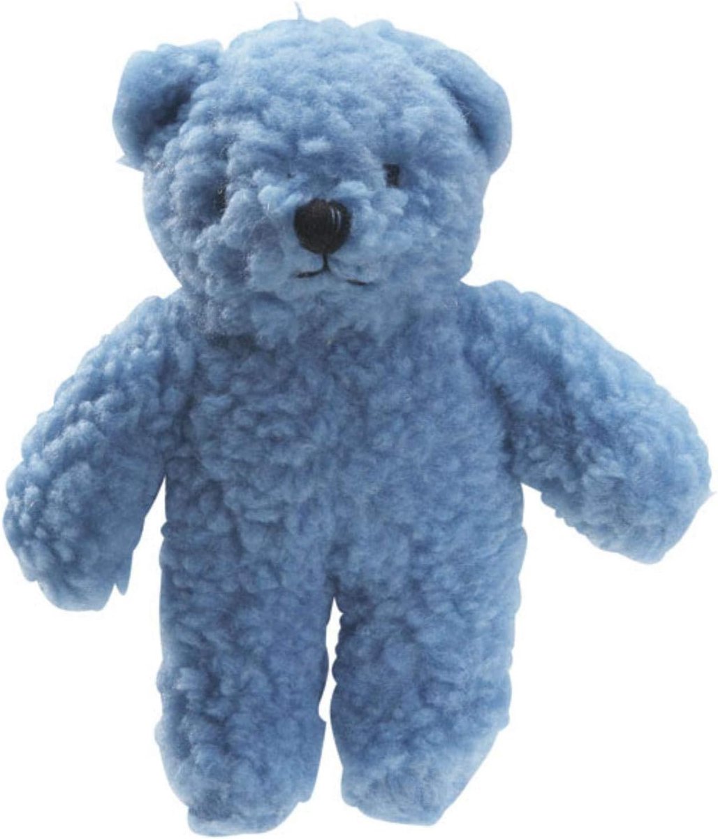 Hondenspeeltje Beer - Knuffel Speeltje - Spelen en Knuffelen - Zachte Berber Fleece - Eén Maat - Blauw