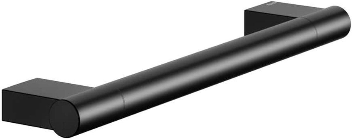 Handgreep Metaal - Badkamergreep Stabiliteit - Veilig Instappen - Belastbaar 115 kg - 35 cm - Mat Zwart
