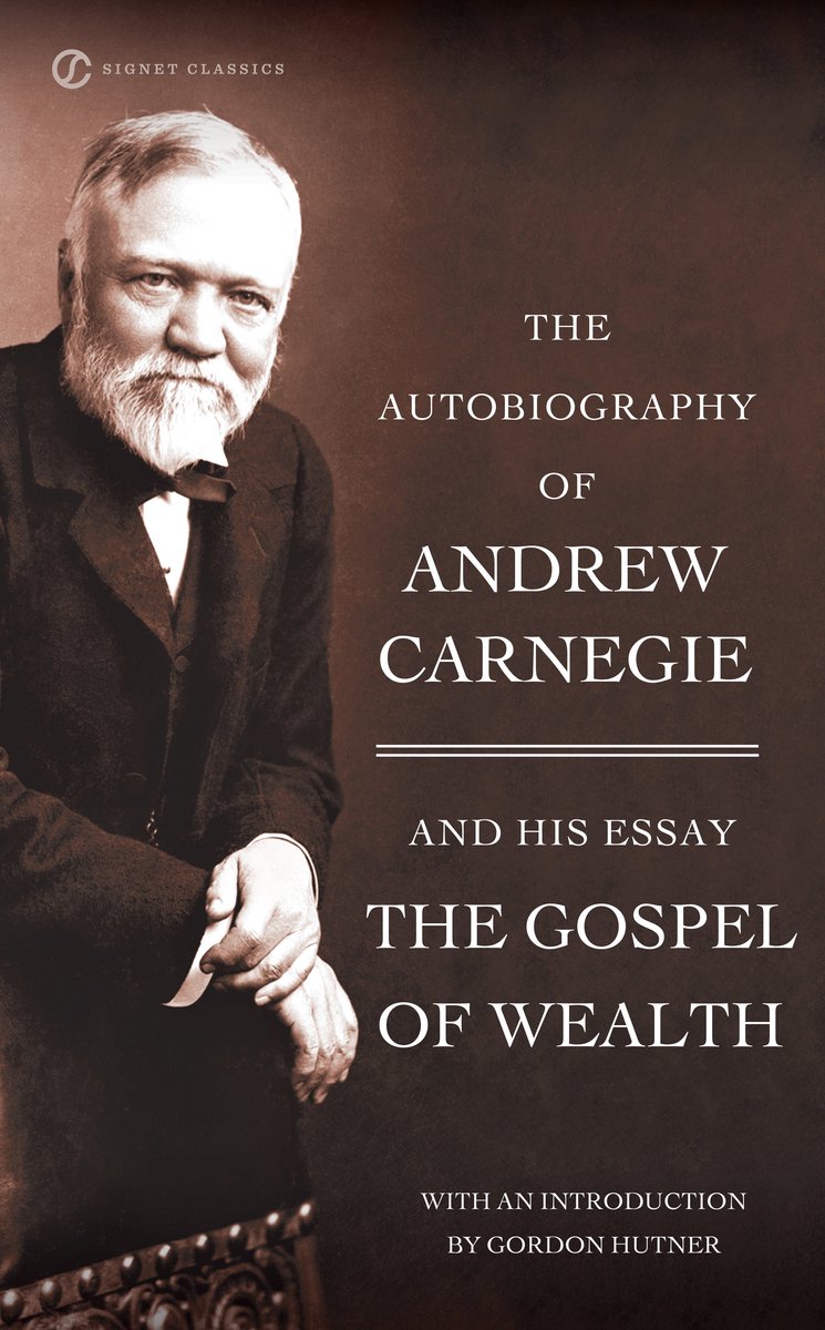 Omslag van Autobiography Andrew Carnegie & Gospel