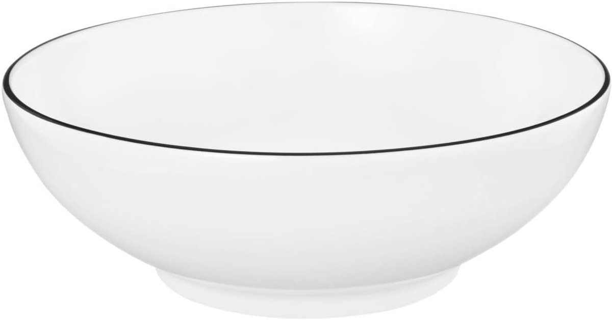 Dessertschaal rond - Schaaltje serveerschaal - Voor nagerechten - Magnetron vaatwasserbestendig - Ø 15 cm - Zwart