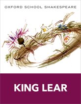 Oxford School Shakespeare: King Lear, met een aquarel van wilde bloemen en graan.