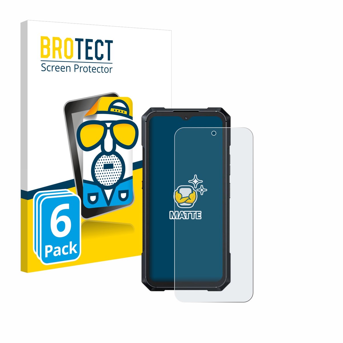 BROTECT - Screenprotector voor Cubot King Kong X - Folie Beschermfolie matte 6 Stuks