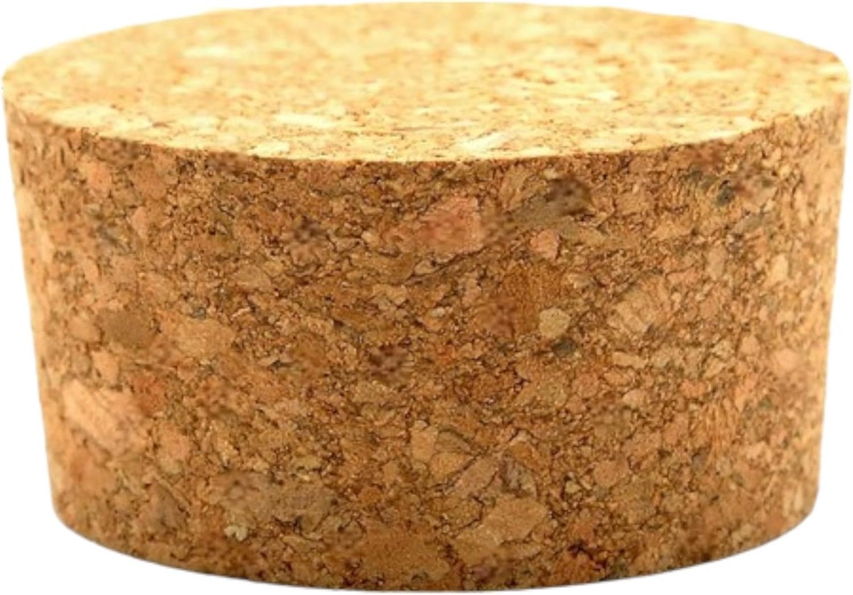 Afsluitkurk Pot - Natuurlijke Kurk - Potten Afsluiten - Taps Toelopend Ontwerp - 60/53 mm