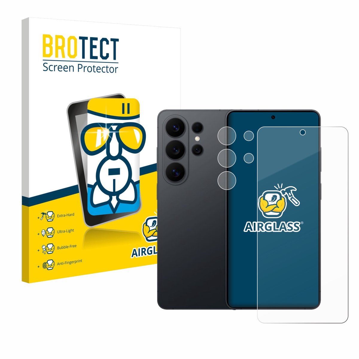 Screenprotector voor Samsung Galaxy S26 Ultra (Voor+Camera) Beschermglas transparant