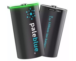 Paleblue D oplaadbare batterijen - Micro-USB - Lithium-ion - 1.5V - 7400 mAh - 2 stuks