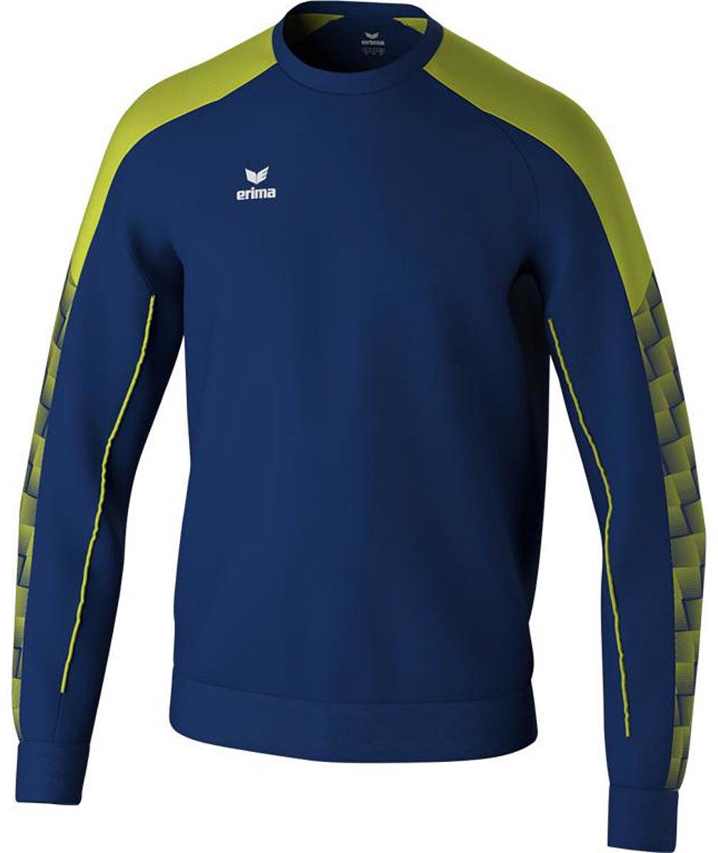 Erima Evo Star Sweatshirt Heren - Marine / Lime | Maat: XL