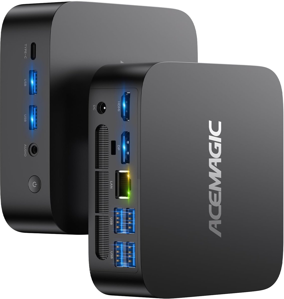 ACEMAGIC K1 Mini PC - AMD Ryzen R2544 (beter dan 4300/max 3,7 GHz/4C/8T) - 16GB DDR4 RAM 512GB SSD - Mini Computer met 4K Display - Windows11 Pro - WiFi 5 - BT4.2 - RJ45