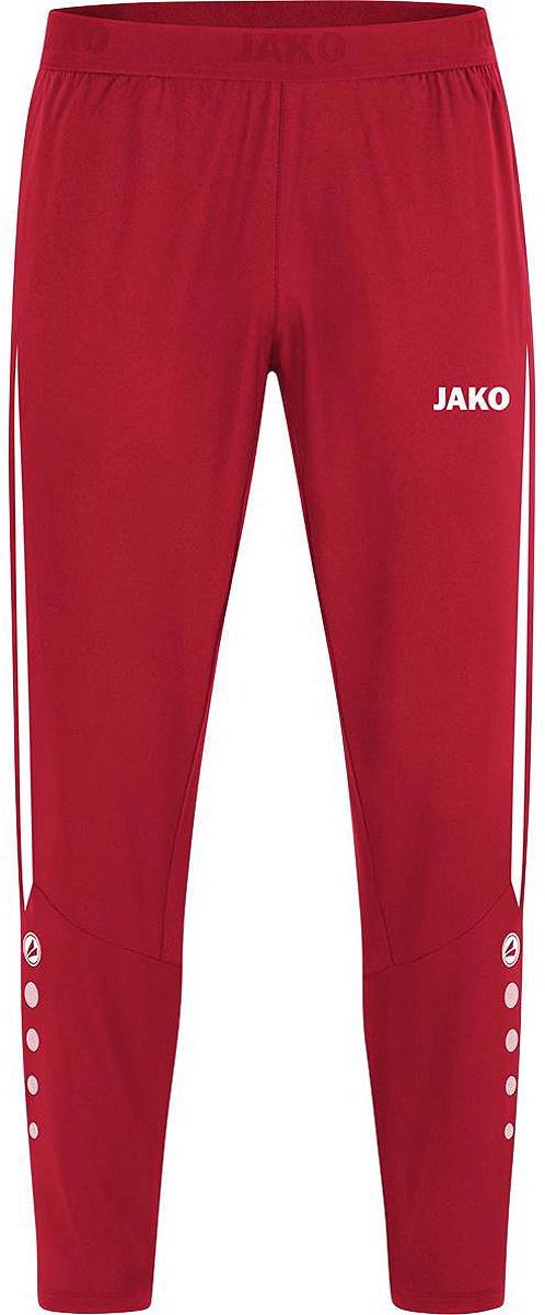 Jako Power Vrijetijdsbroek Heren - Rood / Wit | Maat: M