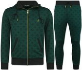 Joggingpak Heren Volwassenen - Trainingspak Heren - Huispak Heren - Twinset - 5036 - Groen