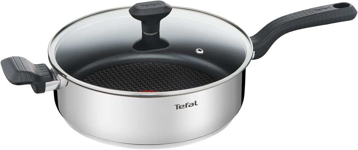 Kookpan Met Deksel - Grote Pan - Diverse Gerechten - Energiezuinig Koken - 26 cm - Zilver