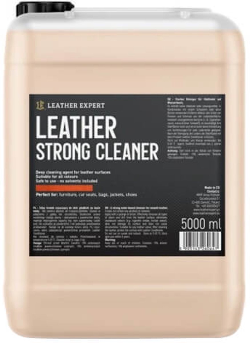 LEATHER EXPERT LEATHER STRONG CLEANER STERKE LEDER REINIGER 5L