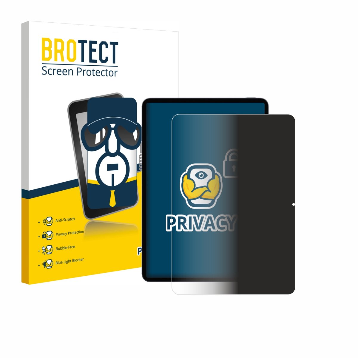 BROTECT - privacy screenprotector voor Xiaomi Pad 8 - Folie Beschermfolie Blauwlichtfilter